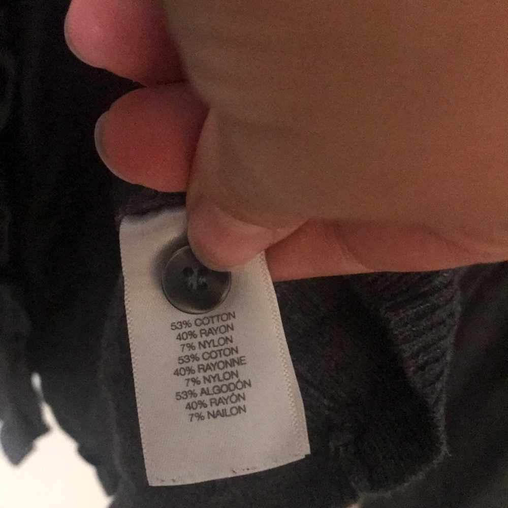 Gray Kenneth Cole Ruffle Cardigan - Picture 5 of 8